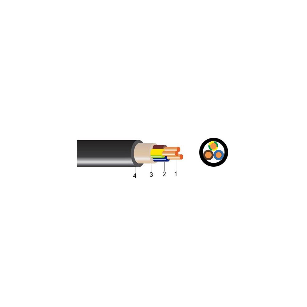 Pp00 Kabl PP00 NYY (E-YY) 3×1.5mm² - Elektro Vrbnik